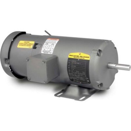 BALDOR-RELIANCE Baldor-Reliance Motor BM3539, .5HP, 1140RPM, 3PH, 60HZ, 56, 3418M, TEFC, F1, B BM3539